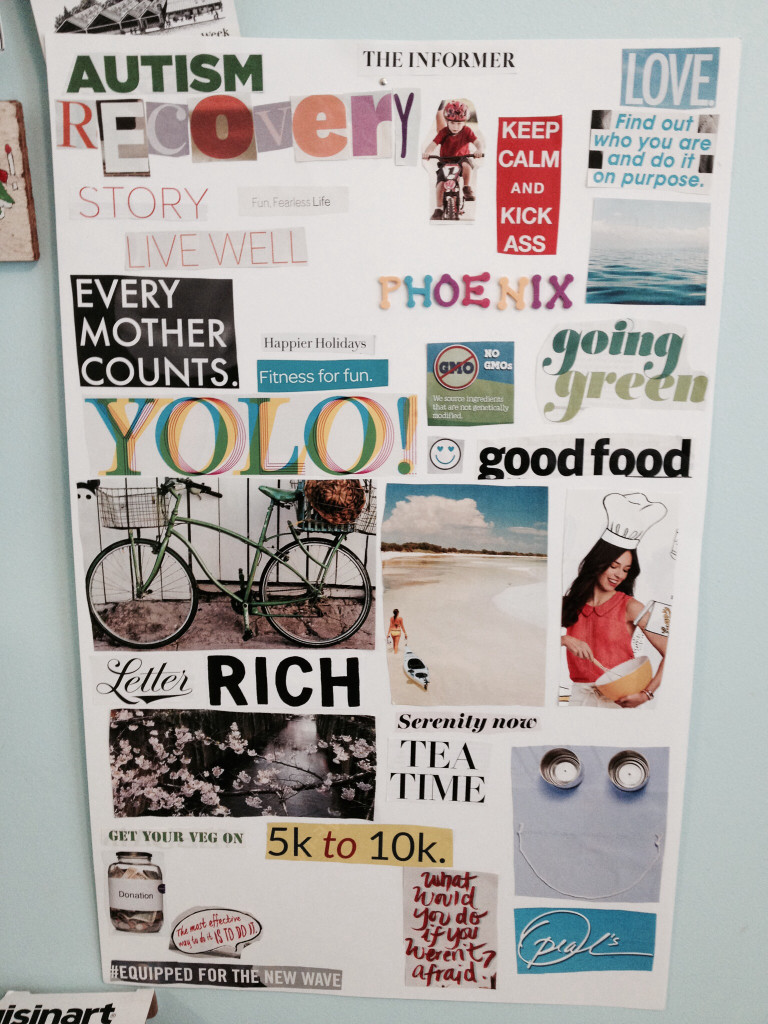 Autism recovery vision board