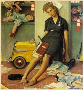 Norman Rockwell mom