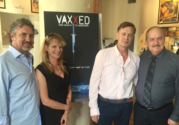 Del Bigtree, Polly Tommey, Dr. Andrew Wakefield, and Dr. Brian Hooker